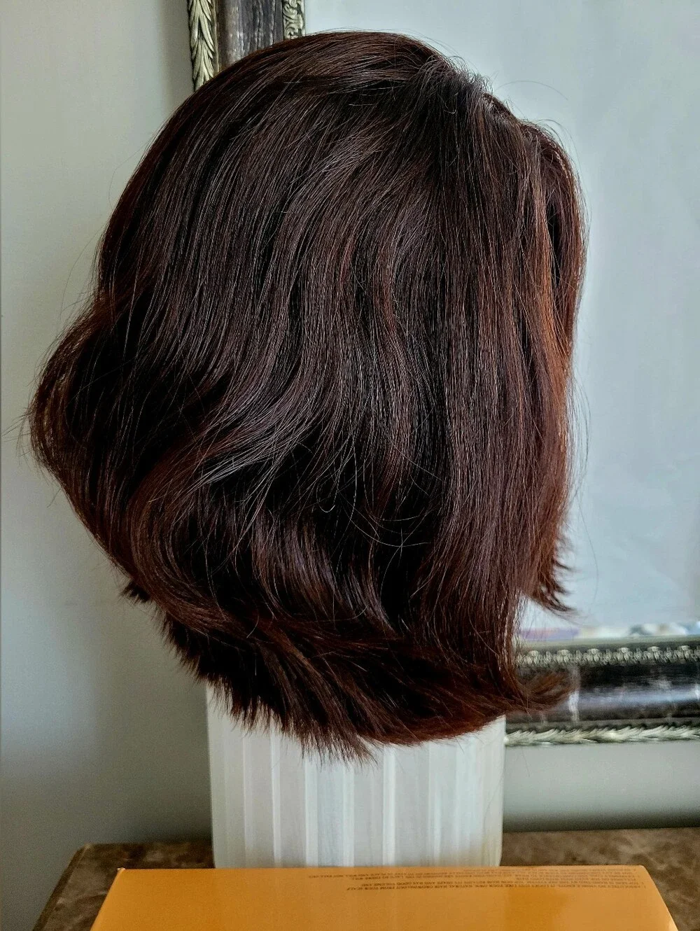 Bohyme Luxe Rina 100% Human Hair Short Layered Women's Wig Dark Brown